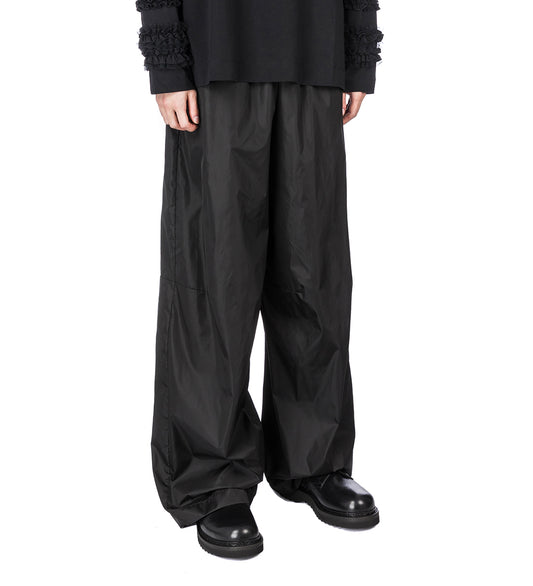 TRACK PANTS W/ DAISY EMB BLACK