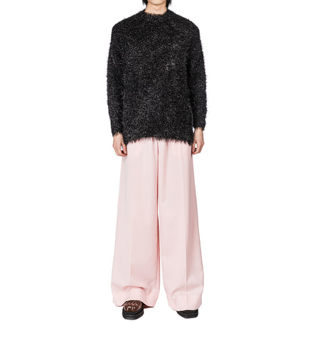 OVERSIZED TINSEL KNIT JUMPER BLACK