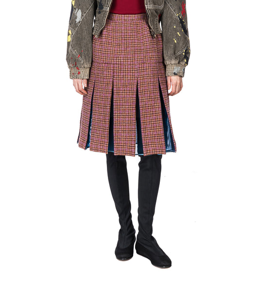 LAUTERBACH SKIRT ROSEWOOD TWEED