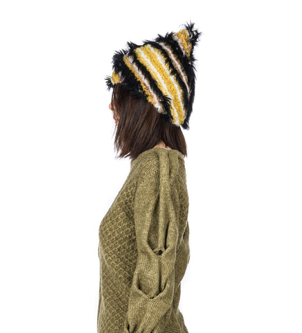 CHEVRON KNIT HAT SUNSHINE YELLOW
