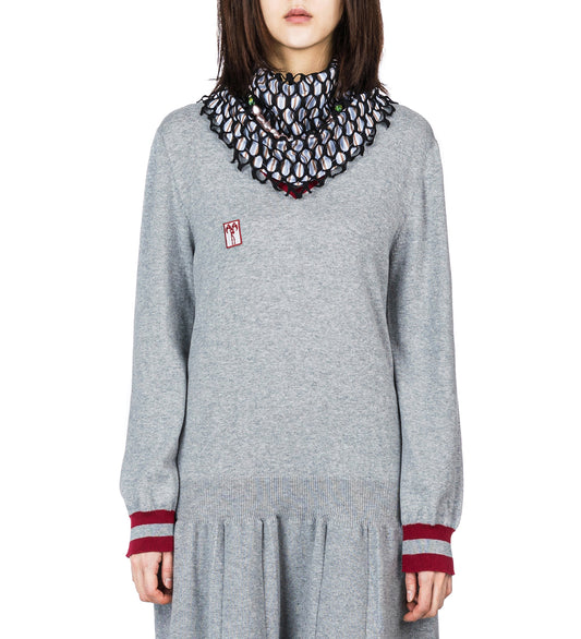 ARMANTROUT PEARL NECKLACE HAZEL STRIPE/BEIGE PEARL