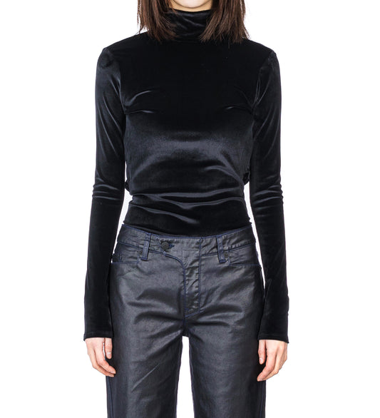 WRAPPED NECK BODY BLACK