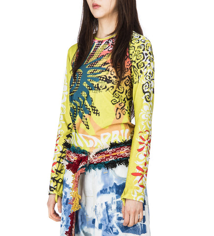 LONG SLEEVE RASH GUARD NEON SUNSET