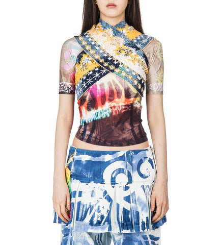 WARRIOR CROSSOVER TOP INDIGO