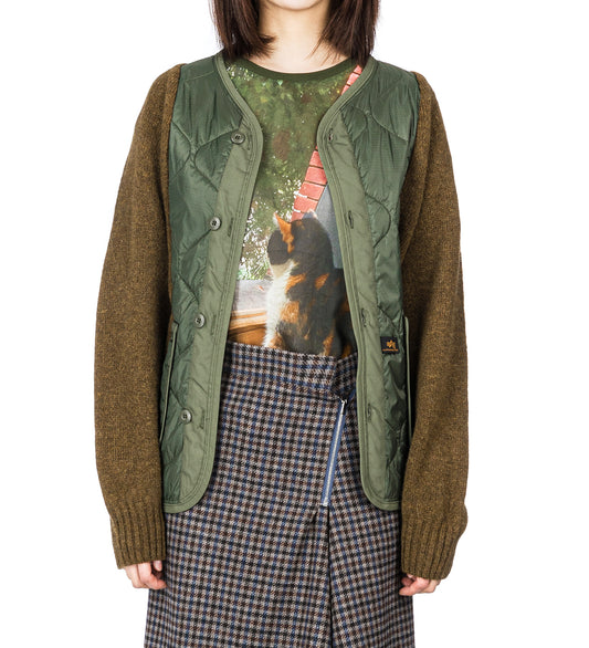 LININGKNITTER CARDIGAN OLIVE