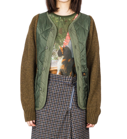 LININGKNITTER CARDIGAN OLIVE