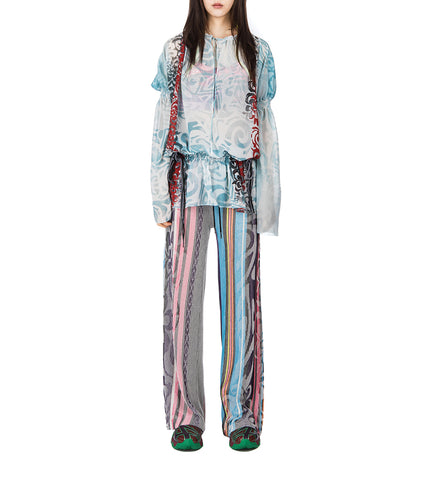 ILLUSION KNIT TROUSERS BLACK/RAINBOW