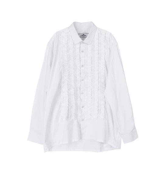 FRILL SHIRT WHITE