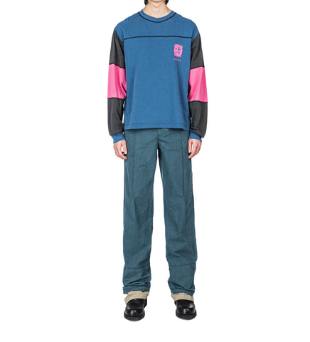 KIKO KOSTADINOV X THE DANTE COLLECTION DANTE GAITER TROUSER WASHED NAVY