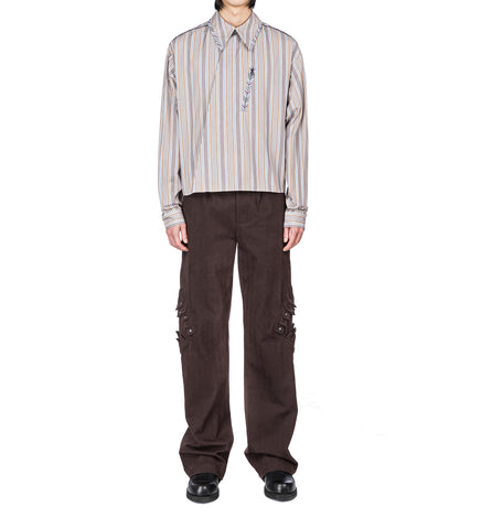 ESTIKE TROUSER WOOD BROWN