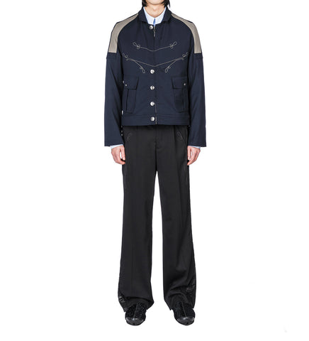 KORMOS MILITARY TROUSER NIGHT BLACK/GLITTER BLACK