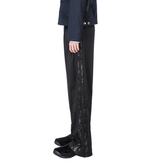 KORMOS MILITARY TROUSER NIGHT BLACK/GLITTER BLACK