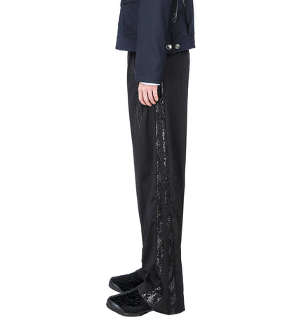 KORMOS MILITARY TROUSER NIGHT BLACK/GLITTER BLACK