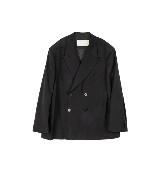 DOUBLE BREASTED BLAZER BLACK