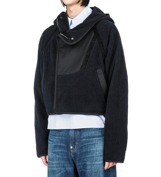 RICSI FLEECE HOODIE BLACK