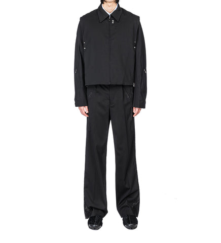 KORMOS MILITARY TROUSER NIGHT BLACK/GLITTER BLACK