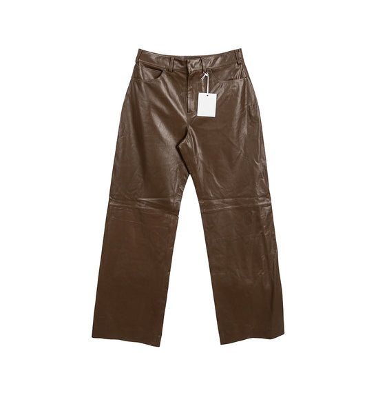 LEATHER STRAIGHT LEG PECAN