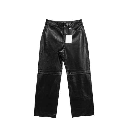 LETHAER STRAIGHT LEG BLACK