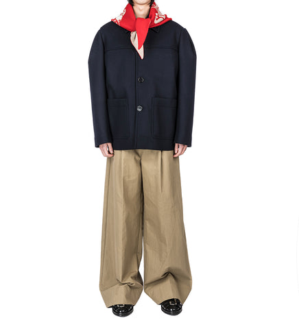 GRAPHIC LOGO KNIT NECKERCHIEF RED/OAT/PEARL