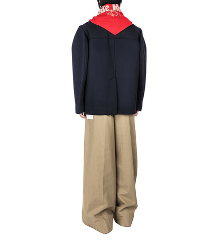 GRAPHIC LOGO KNIT NECKERCHIEF RED/OAT/PEARL