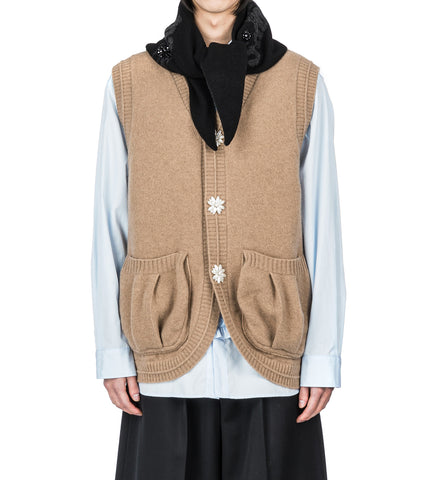 GRAPHIC LOGO KNIT NECKERCHIEF BLACK/CHARCOAL/JET