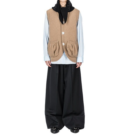 GRAPHIC LOGO KNIT NECKERCHIEF BLACK/CHARCOAL/JET