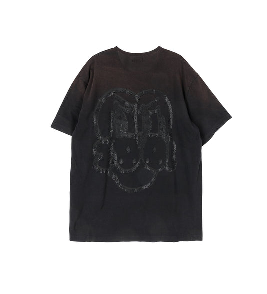 SHINY FINESSE PUP TEE BLACK