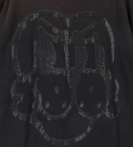 SHINY FINESSE PUP TEE BLACK