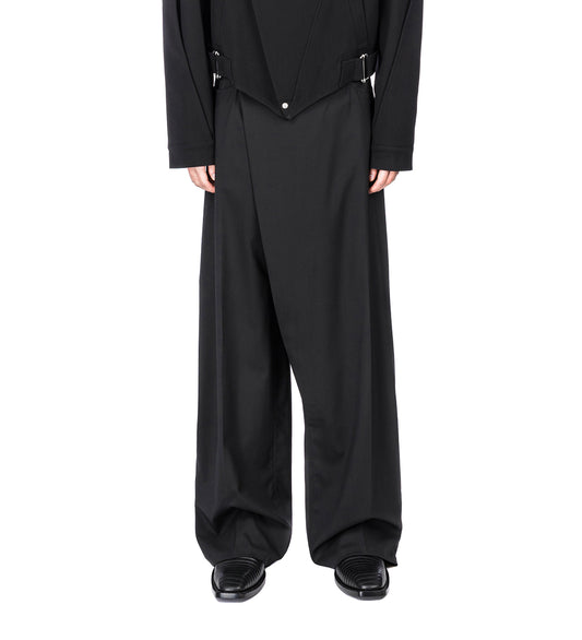 FASHION FLAP PANTS BLACK