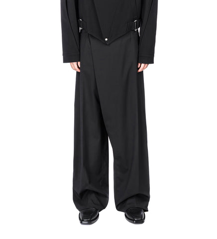 FASHION FLAP PANTS BLACK