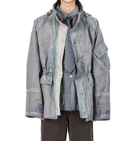 HORIZON JACKET CARBON OVERDYE PAPYRUS POLY