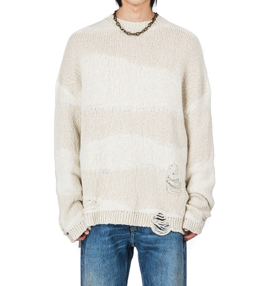 POPOVER ROUNDNECK WHITE DESTRUCTIVE WAVE MENS