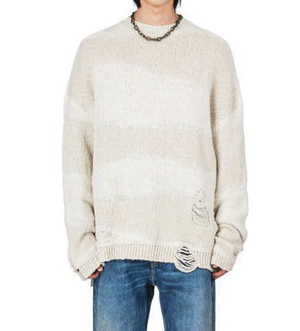 POPOVER ROUNDNECK WHITE DESTRUCTIVE WAVE MENS