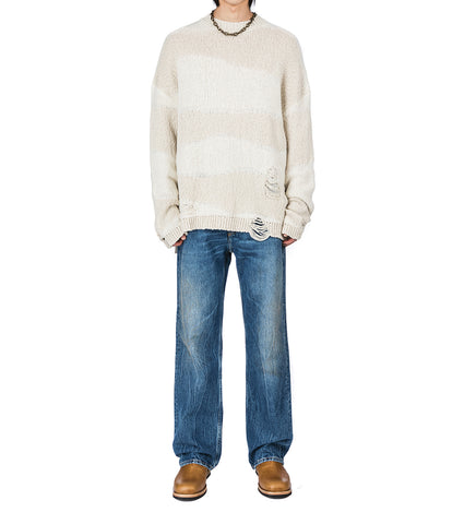 POPOVER ROUNDNECK WHITE DESTRUCTIVE WAVE MENS