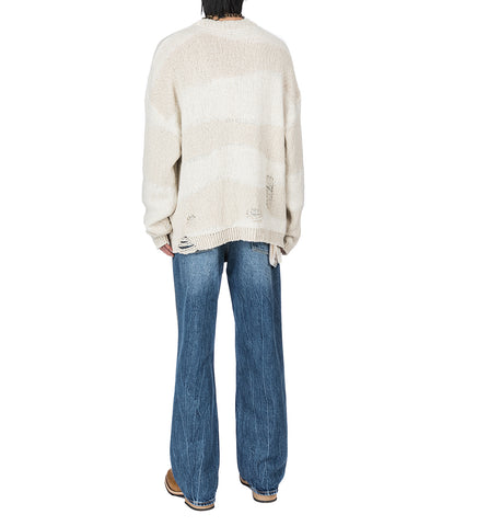 POPOVER ROUNDNECK WHITE DESTRUCTIVE WAVE MENS