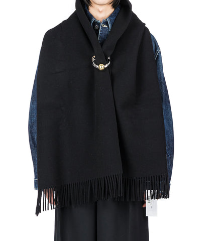 RING SCARF BLACK
