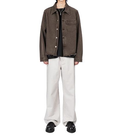 CUT REBIRTH JACKET CHOCO OVERDYE