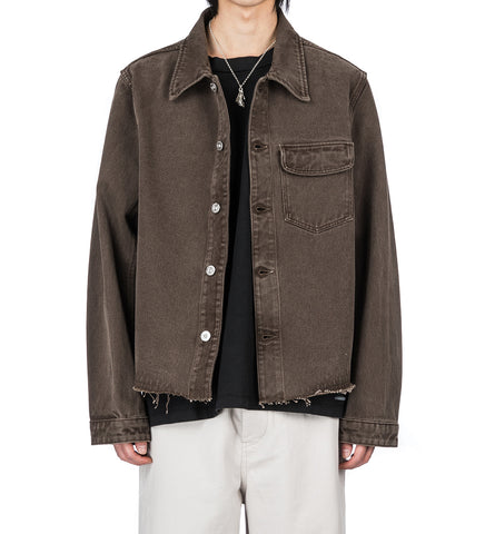 CUT REBIRTH JACKET CHOCO OVERDYE