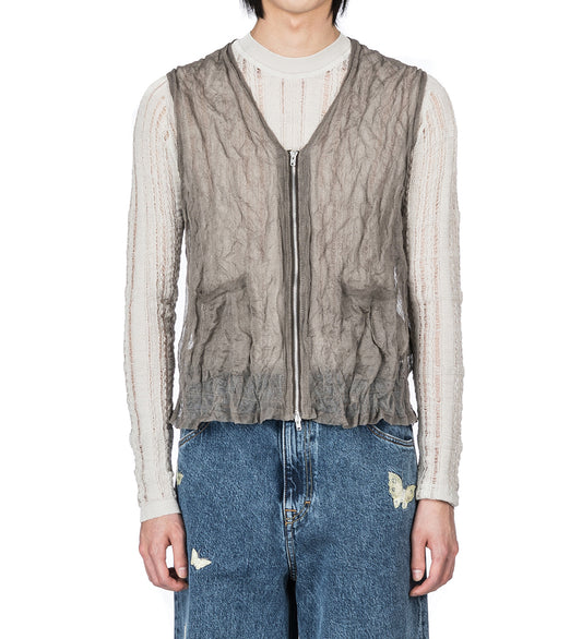 CRUSH VEST ASH SILK STEEL