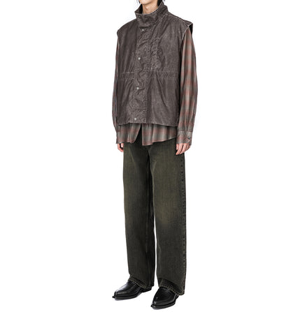 BEYOND SHIRT SCREEN CHECK SHEER COTTON SILK