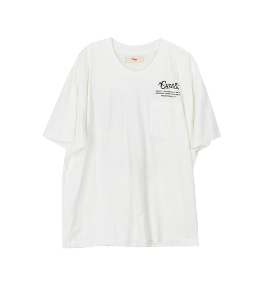 BEST OF THE BREED CLASSIC POCKET T-SHIRT VINTAGE WHITE