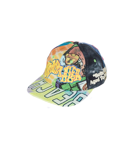 DEADER WITH AGE RECONSTRUCTED TIE DYE HAT #1