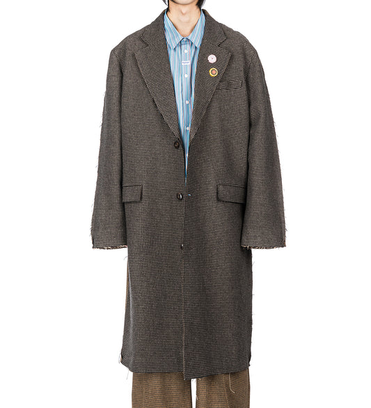 HALF HALF OVERCOAT BROWN