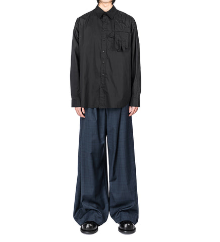 FOLDED TROUSER BLUE CHECKED