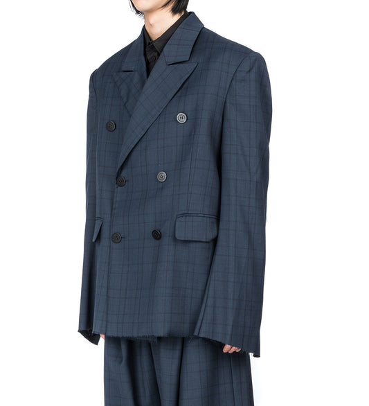 WINDOWPANE BLAZER BLUE CHECKED