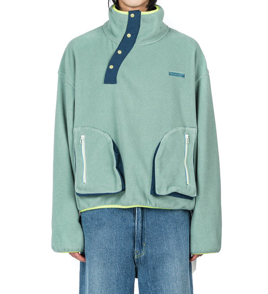 FLOWING FLEECE SWEAT KHAKI