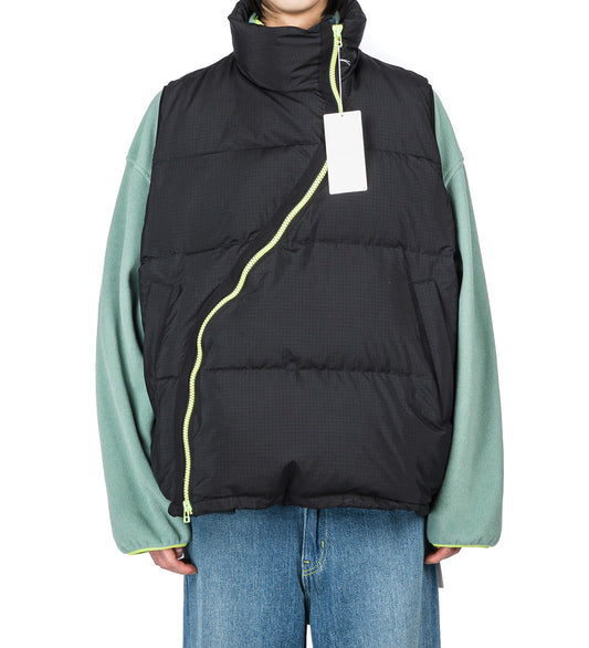 FLOWING DOWN VEST BLACK