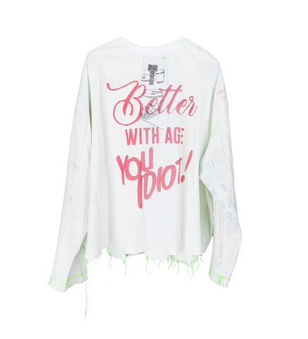 IDIOT REVERSIBLE PANELED LONG SLEEVE XL