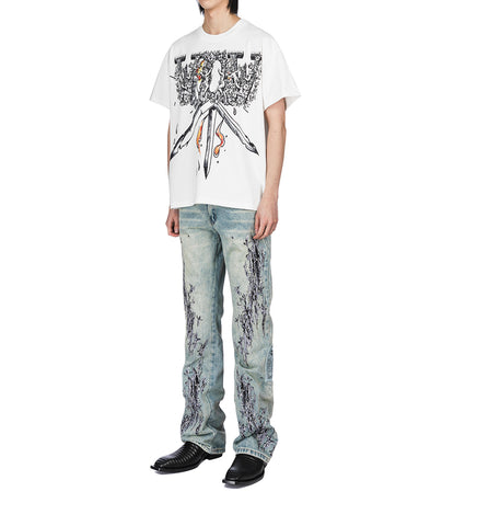 SCRATCHED DENIM