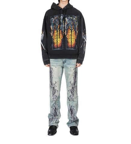 EMBER CHAPEL HOODED PULLOVER COAL